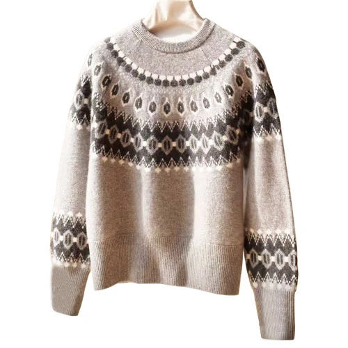 Pulover de designer Fair Isle