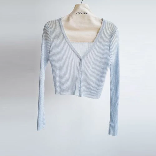 Cardigan ușor din tricot din bumbac