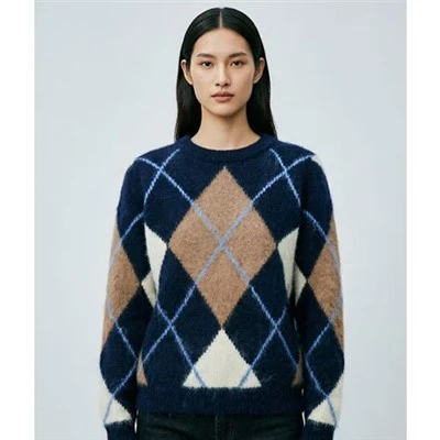 Pulover Argyle Femei