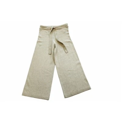 Pantaloni din tricot din bumbac cu buzunare