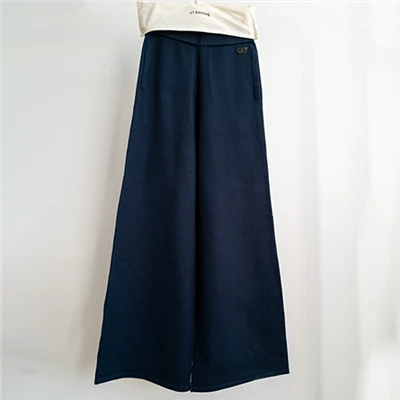 Pantaloni de tragere din tricot din bumbac