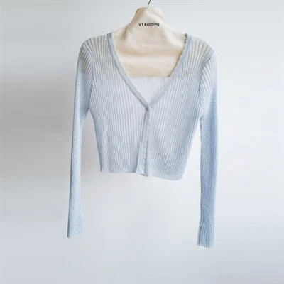 Cardigan ușor din tricot din bumbac