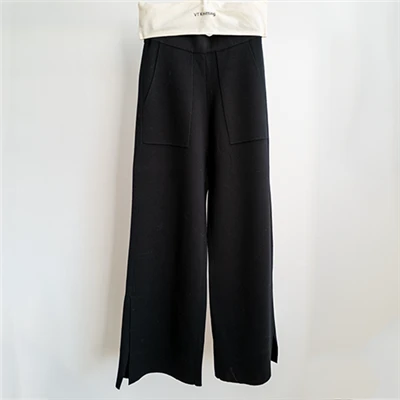 Pantaloni de damă din bumbac cu talie elastică