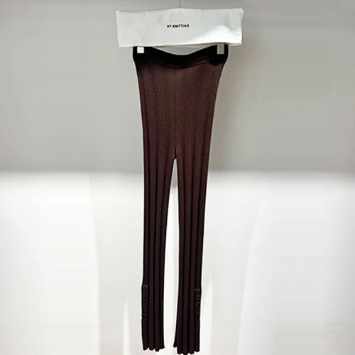 Pantaloni Tricotati Lână Femei